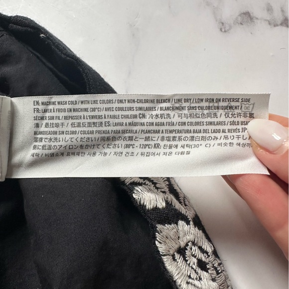 Abercrombie & Fitch US SP Women's Embroidered Linen-Blend Mini Dress - Picture 13 of 15